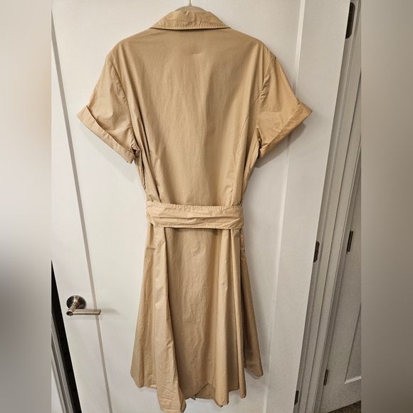 Jones New York Signature Tan Cotton Safari Dress - Size 16W - Picture 8 of 8